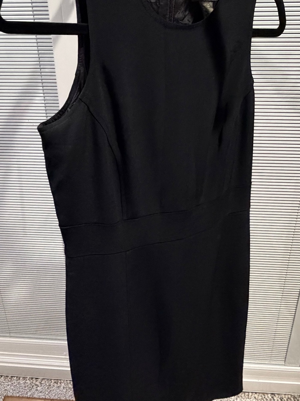 Banana Republic Black Sleeveless Midi Sheath Dress